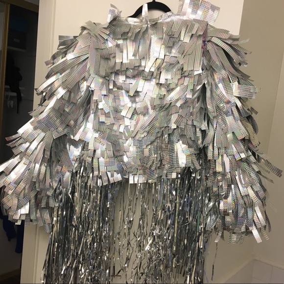 Handmade Holographic Festival Jacket Made To Order - Picture 4 of 6